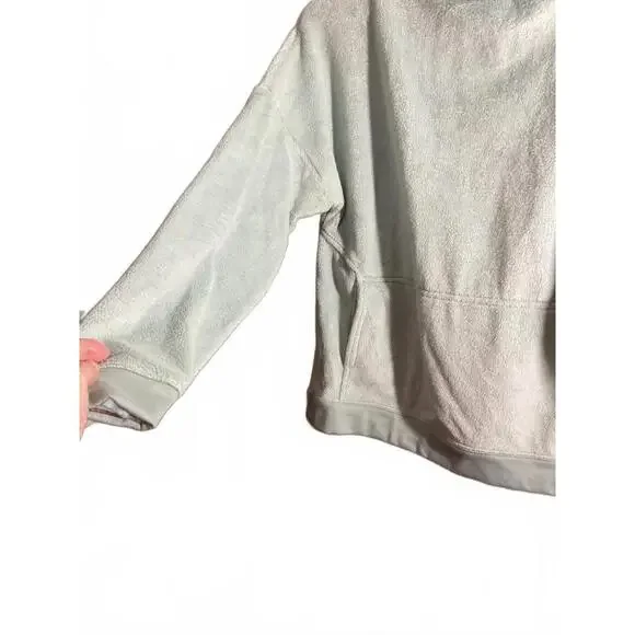 Toad & Co Cozy Mint Green Fleece Pullover Sweatshirt Medium - Picture 5 of 11